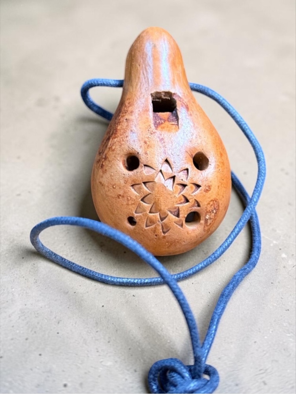 Mini Carved Wooden Flute
